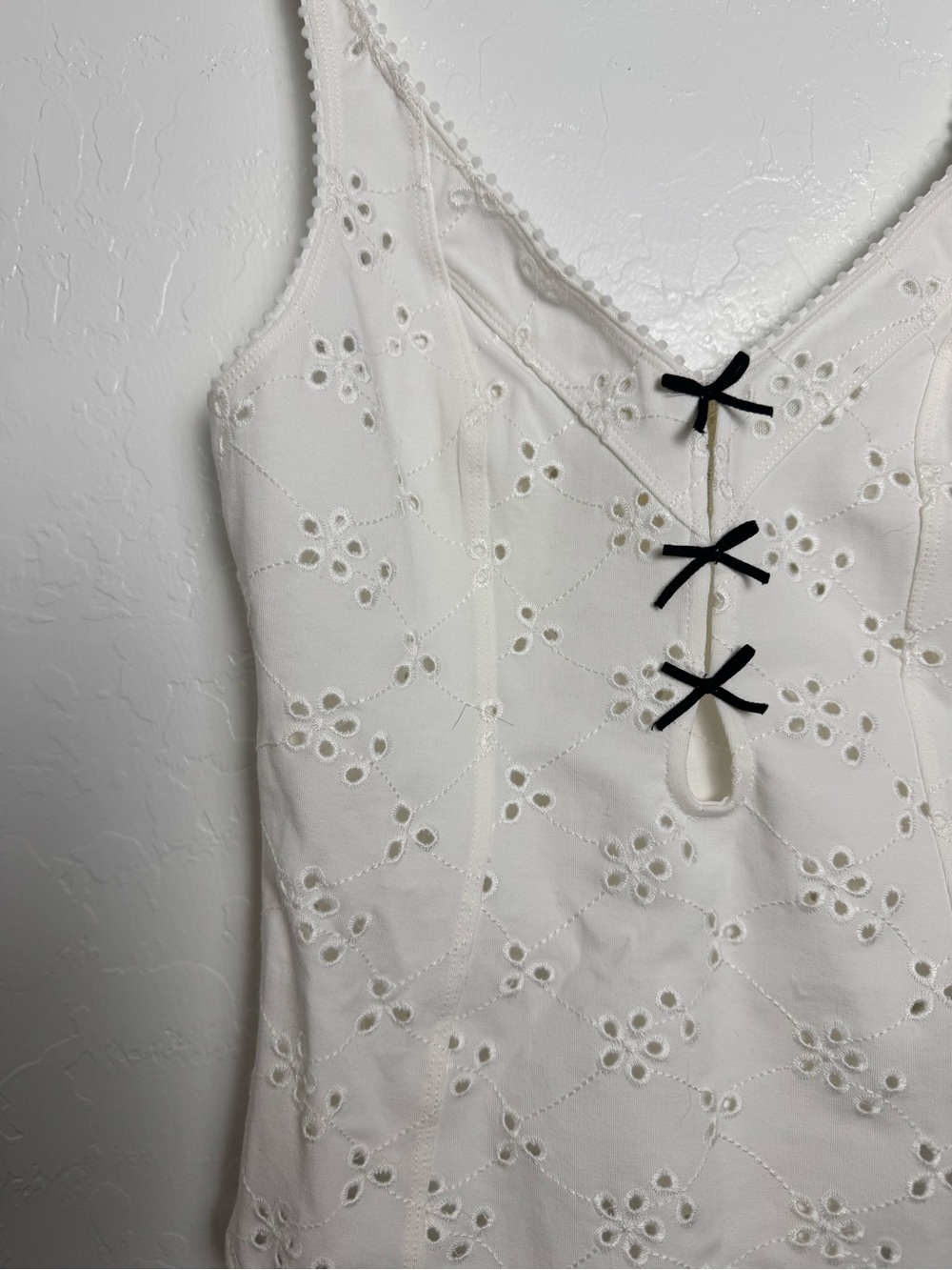 Free People Ivory Eyelet Full Bloom Body Suit - Picture 4 of 13